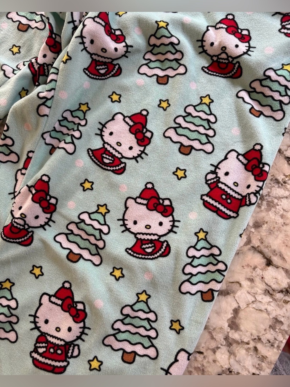 Hello Kitty Mint Fleece Pajama Pants - Picture 4 of 4
